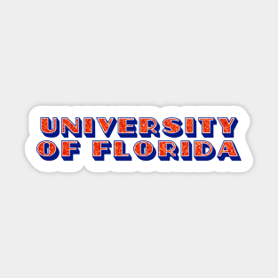 florida glitter lettering Sticker